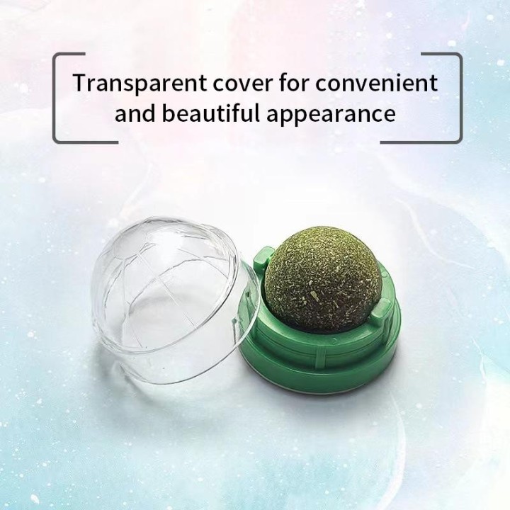 Natürliche Katzenminze, Katzenwand-Aufklebball, Kratzspielzeug, Leckerli, gesund, natürlich, entfernt Bälle zur Förderung der