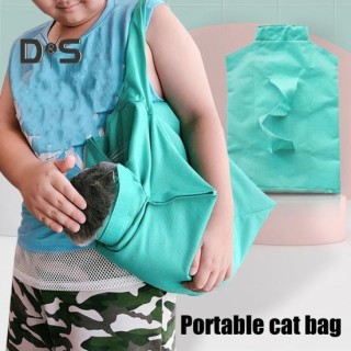 Katzentragetasche für erwachsene Katzen, kratzfeste Fellpflegetasche, atmungsaktives Canvas, Tasche zum Trimmen von Katzenkra