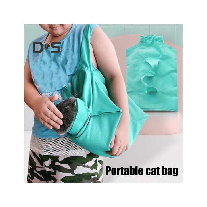 Katzentragetasche für erwachsene Katzen, kratzfeste Fellpflegetasche, atmungsaktives Canvas, Tasche zum Trimmen von Katzenkra