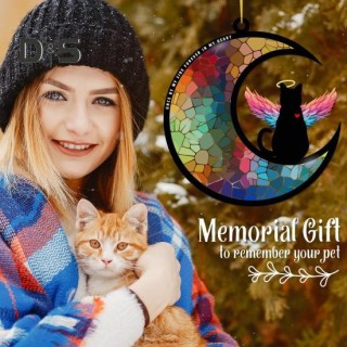 Sonnenfänger zum Gedenken an Haustiere, personalisierter Anhänger zum Gedenken an Haustiere, Dekoration, Sonnenfänger zum Auf