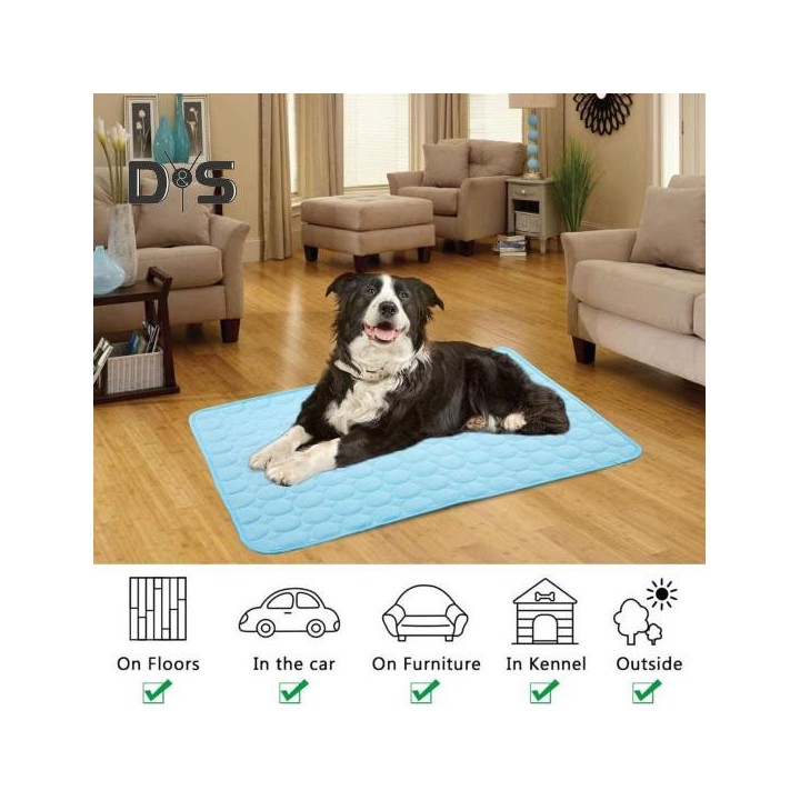 Kühlkissen für Hunde, ungiftige, selbstkühlende Matte, leicht zu reinigen, waschbar, umweltfreundlich, Haustierkissen, Eis-So