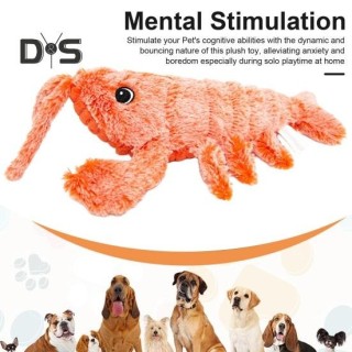 Floppy-Hummer-Haustierspielzeug, interaktives Plüsch-Katzenspielzeug, bewegliches, springendes Welpen-Kauspielzeug für Katzen