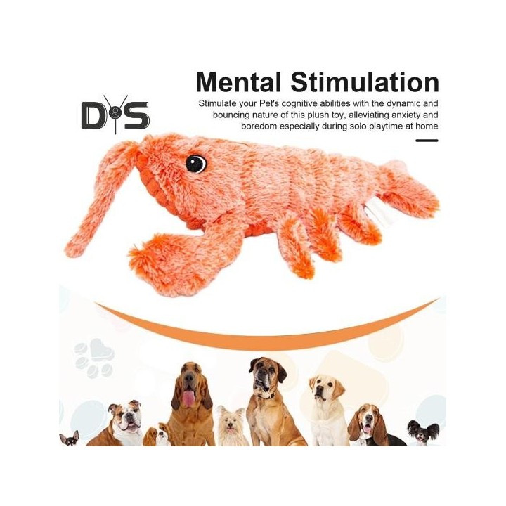 Floppy-Hummer-Haustierspielzeug, interaktives Plüsch-Katzenspielzeug, bewegliches, springendes Welpen-Kauspielzeug für Katzen