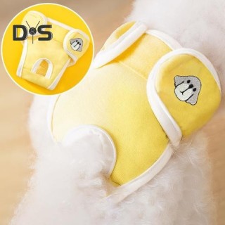 Menstruationshosen für Haustiere, physiologische Shorts für Hündinnen, atmungsaktive Hygienehöschen aus Baumwolle, Cartoon-Mu