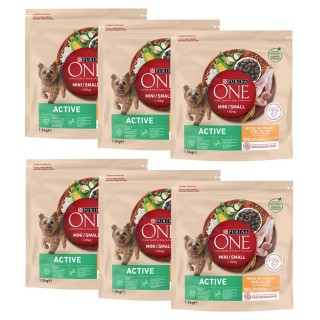 PURINA ONE Mini Active Huhn & Reis - 9 kg (6 x 1,5 kg)