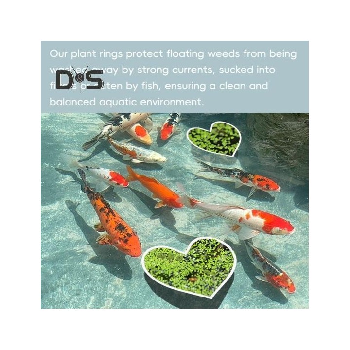 5 Stück Fischfütterungsringe Herzform Schwimmender Pflanzenzaun Aquarium Wasserlinsenschutz Fischtank Futterring Betta Zubehö
