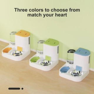 1 Set Pet-Zubehör Tiernahrung Feeder Grade langlebig automatische Katze Wasserspender grau