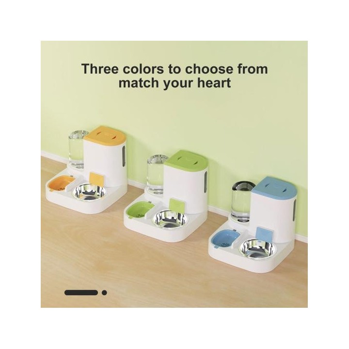 1 Set Pet-Zubehör Tiernahrung Feeder Grade langlebig automatische Katze Wasserspender grau