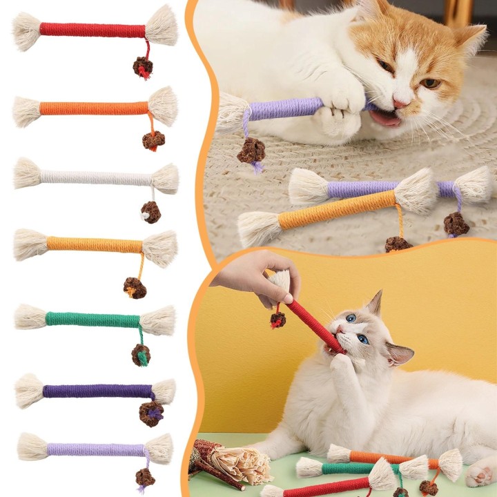 Nagen- und Schleifspielzeug für Katzen, handverpacktes Katzenspielzeug One Size