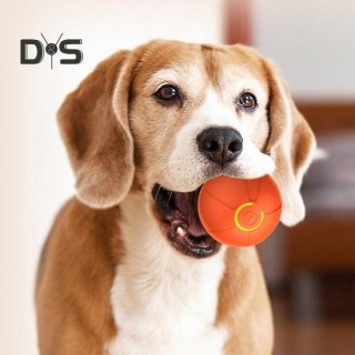 Selbstrollendes Ballspielzeug für Hunde und Katzen, kaufestes, interaktives Ballspielzeug, bewegungsaktivierter, wiederauflad