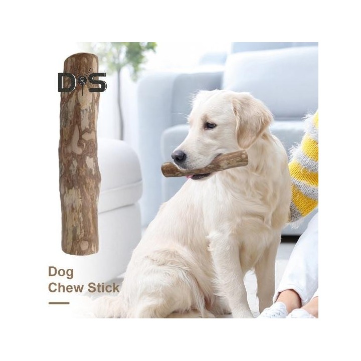 Kaustab aus Holz für Hunde, natürliche Holzknochen, Zahnreinigungsspielzeug für Hunde, Zahnpflegestab, Bio-Kausnacks für Haus