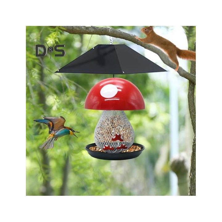 17 Zoll Eichhörnchen-Schutzwand, Metall-Eichhörnchen-Schutzwand für Vogelfutterpfosten, hängende eichhörnchensichere Barriere