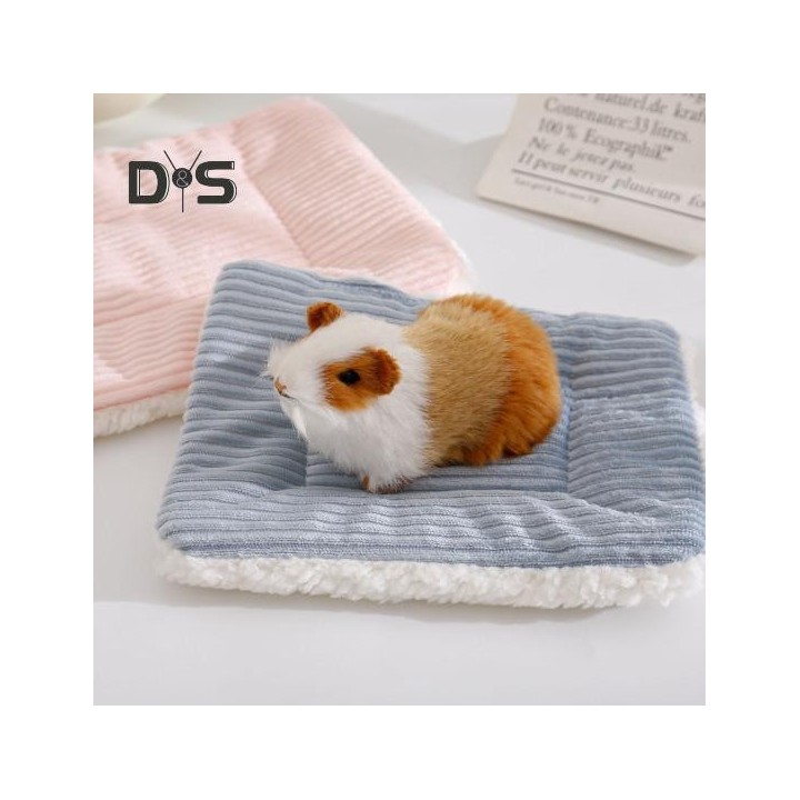 Meerschweinchenkäfig-Einlage, Bett, Winter, warme Plüschunterlage, Hamsternestmatte, Kleintierzubehör für Eichhörnchen, Igel,