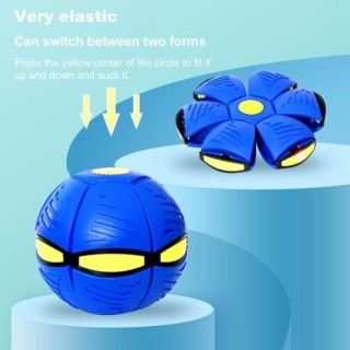 Doggy Disc Ball mit Lichtern, interaktives Hundespielzeug für große Hunde, magischer fliegender Untertassenball, tragbares Ha