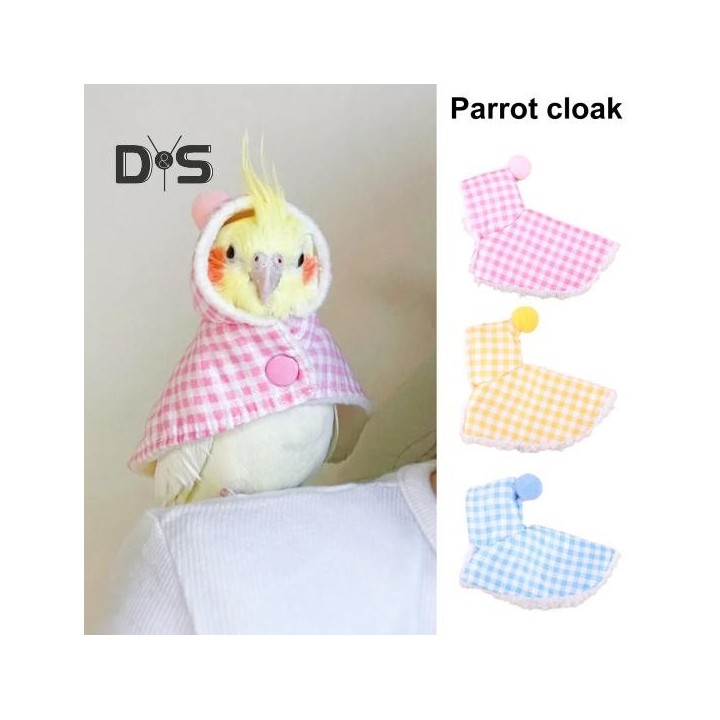 Kleintierkleidung für Papageien, Wintervogelkostüm, warmer Papageienumhang, Schal, Haustier-Cosplay, Foto-Requisite für Papag
