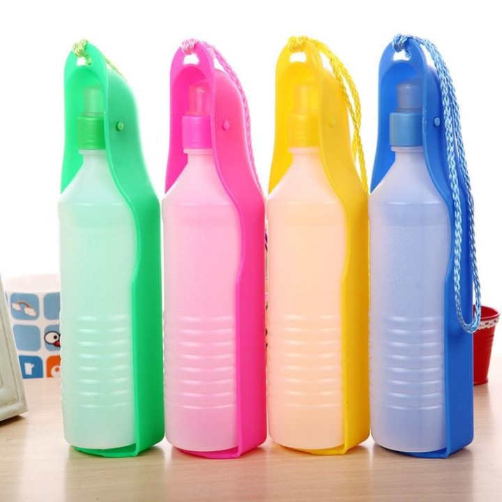 Haustierspender Faltbarer Outdoor-Haustier-Welpennapf Tragbarer Trinkwasser-Feeder für Hunde und Katzen Reise-Wasserflasche 2