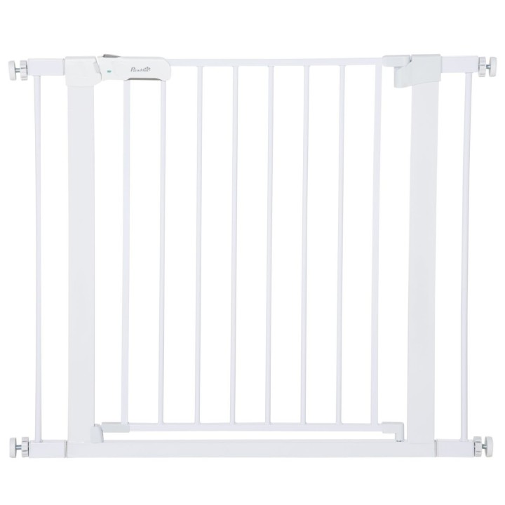 Türschutzgitter, Treppengitter, 75-96 cm Hundegitter ohne Bohren, Stahl