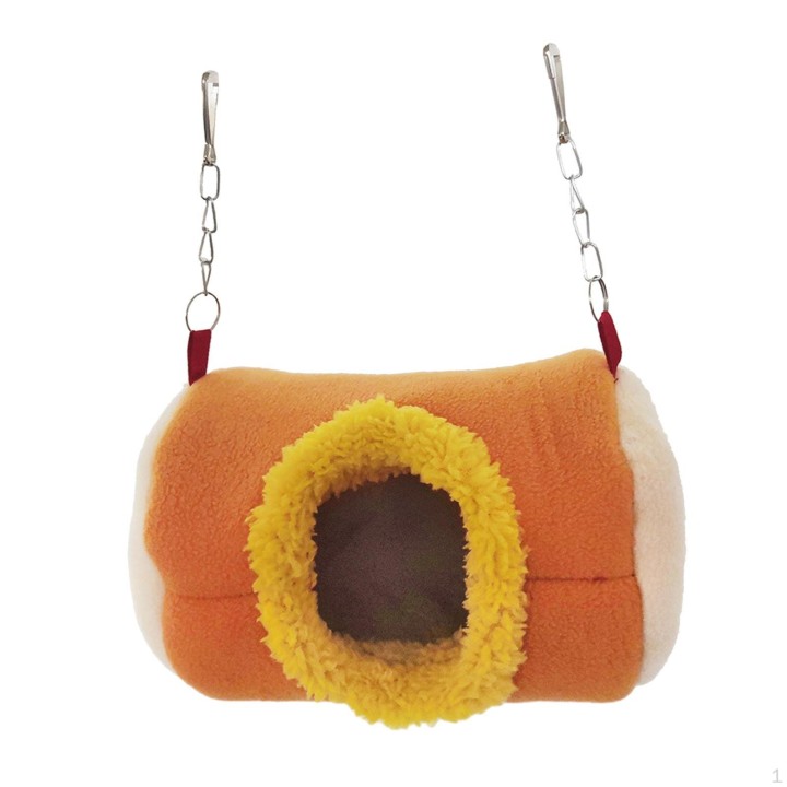Hängendes Hamsterbett, Meerschweinchenhöhle, niedliches Plüsch-Winterschlafnest, 20 x 13 x 13 cm, für Chinchilla