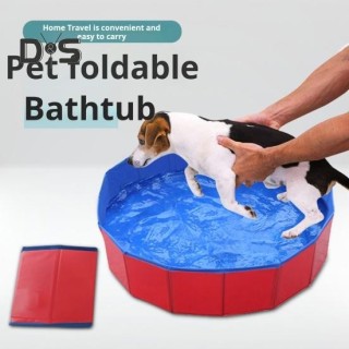 Haustierbadewanne Katzenbadebecken Haustierwasserspielschwimmwanne Zusammenklappbare tragbare Katzenbadewanne für Hauskatzen