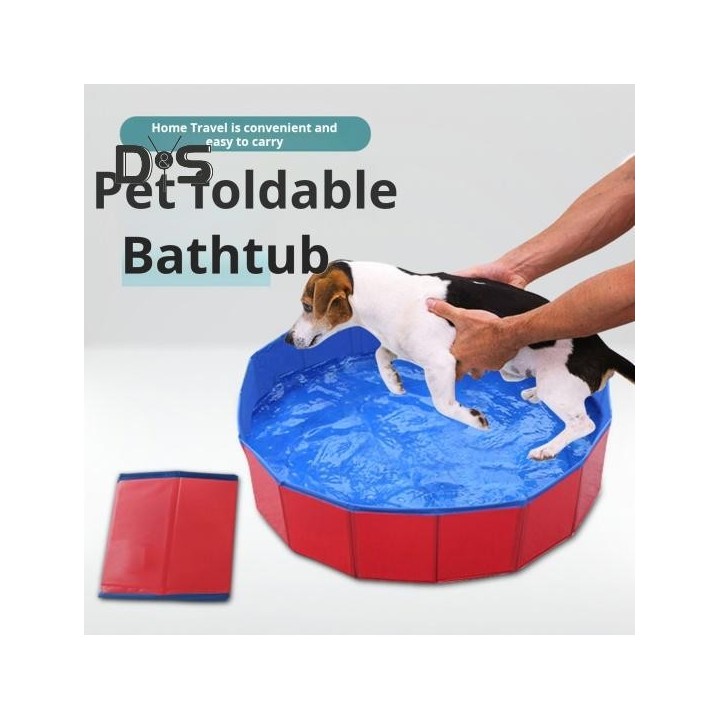 Haustierbadewanne Katzenbadebecken Haustierwasserspielschwimmwanne Zusammenklappbare tragbare Katzenbadewanne für Hauskatzen