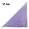 Schecker - Besticktes Halstuch, Unser Liebling mit Herz + Name [35cm - Flieder]