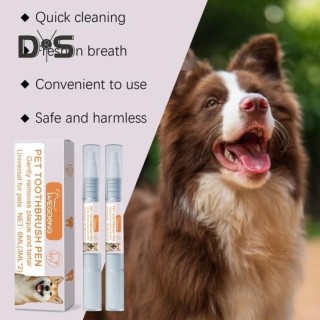2 Stück Haustier-Zahnbürstenstift, Zahnreinigungs- und Aufhellungsset, Atemerfrischer, Zahnsteinentfernung, Zahnpflege, Zahnb
