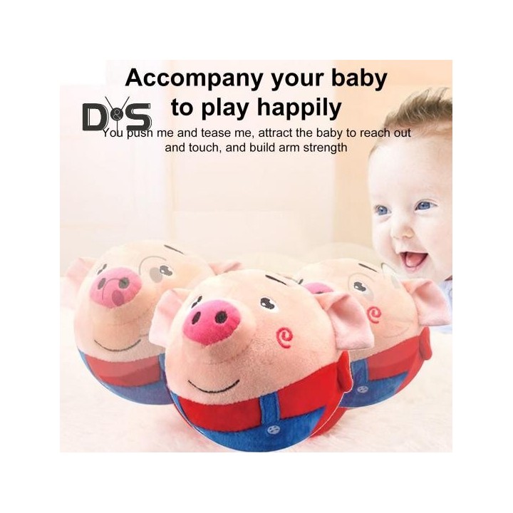 Interaktives Hüpfball-Spielzeug für Hunde, sprechendes Tier-Plüschspielzeug mit Fernbedienung, springenden Bellgeräuschen, wi