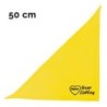 Schecker - Besticktes Halstuch, Unser Liebling mit Herz + Name [50cm - Gelb]