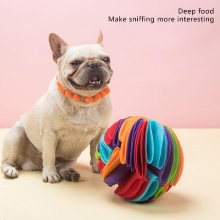 Neu! Schnüffelball für Hunde, weich, hautfreundlich, Polarfleece, langsames Füttern, Schnüffelmatte, Spielzeug, Nasendecke 15