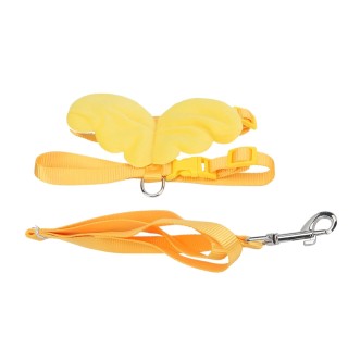 Enten Zugseil Verstellbarer Brustgurt Außen Walking Harness Leine für Haustier Ente Huhn XS gelb