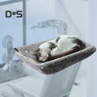 Faltbarer Katzenfenstersitz, im Dunkeln leuchtende Katzenhängematte, kabelloses Katzenbett mit Saugnäpfen, Katzensonnensitz z