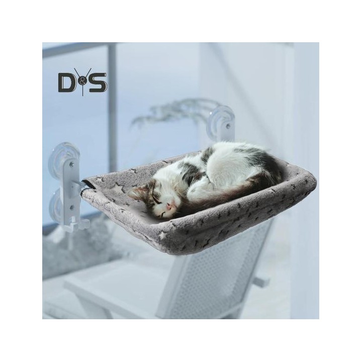 Faltbarer Katzenfenstersitz, im Dunkeln leuchtende Katzenhängematte, kabelloses Katzenbett mit Saugnäpfen, Katzensonnensitz z