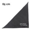 Schecker - Besticktes Halstuch, Unser Liebling mit Herz + Name [65cm - Schwarz]