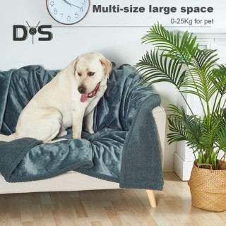 Wasserdichte Haustierdecke für kleine und mittelgroße Hunde, Sofa- und Couchbezug, Sherpa-Fleece, Flanell, Welpendecke, Möbel