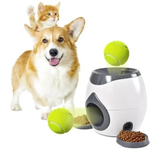 Automatischer Ballwerfer für Hundespielzeug, interaktive Tennisball-Werfermaschine für mittelgroße Hunde, interaktiver Traini