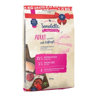 Sanabelle Adult Geflügel 10+2kg gratis