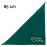 Schecker - Besticktes Halstuch, Unser Liebling mit Herz + Name [65cm - Petrol]
