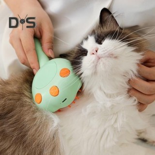 Katzen-Sprühbürste für Hauskatzen, selbstreinigender Haustierkamm, Massagebürste, Tierhaarentfernungswerkzeug für lang- und k