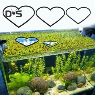 5 Stück schwimmende Pflanzenringe für Aquarien, herzförmige Futterringe für Fische, Futterring für Kampffische, Pflanzenzaun,