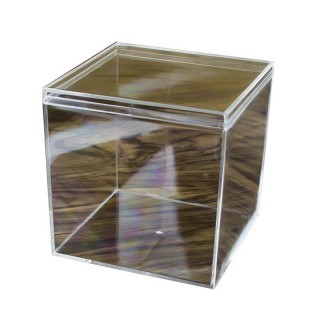 Quadratische, hochtransparente Kunststoffbox Betta-Zuchtbox Mini-Süßigkeiten-Verpackungsbox A2
