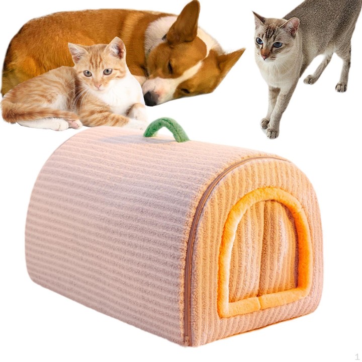 Haustierhaus für den Innenbereich, geschlossener warmer Hundezwinger für Chihuahua-Welpen graue