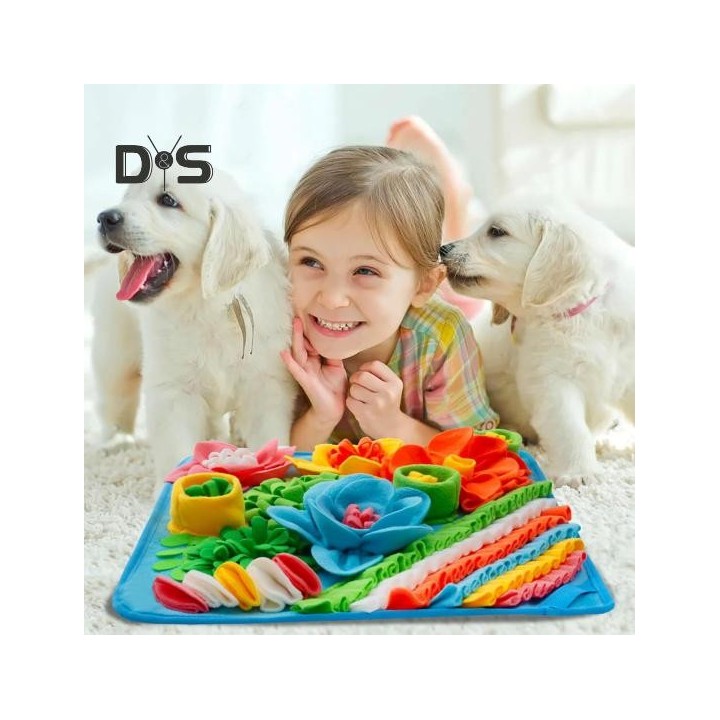 Schnüffelmatte für Hunde, interaktives Hunde-Puzzle-Spielzeug, langsamer Futterspender für Hunde, Leckmatte, Futterunterlage