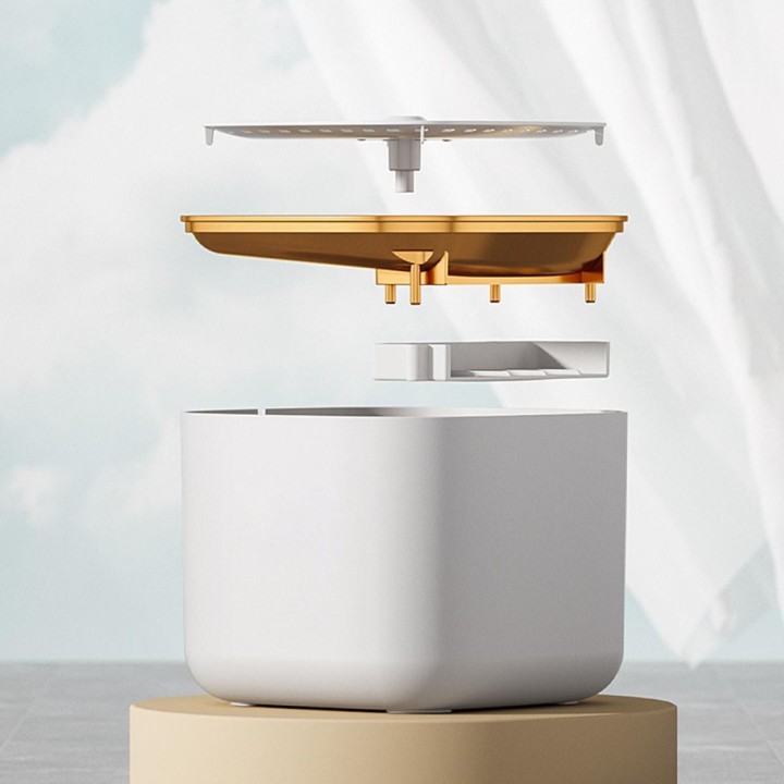 Wasserspender für Haustiere, mehrere Filter, geräuscharmes Design, Plug-in-Typ, automatischer Wasserspender für Haustiere, Hu