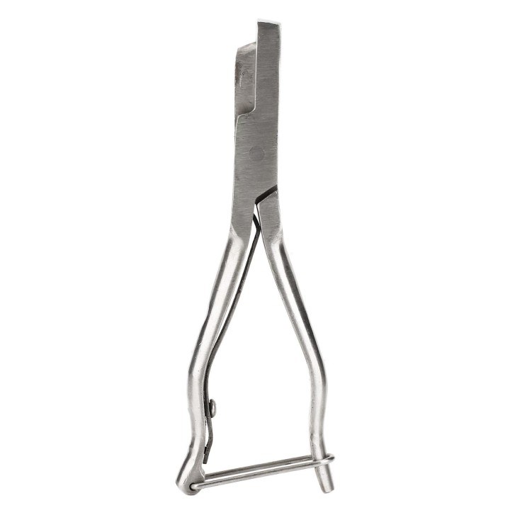 Zange für Schweineohrmarken, Edelstahl, Tierohrkerbe mit sicherer Schnalle für Rinder, Schafe, Ziegen