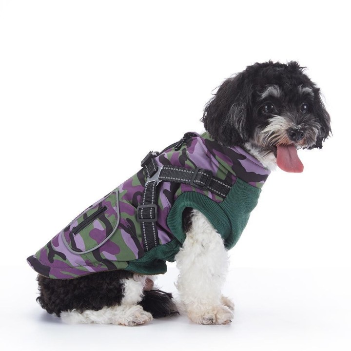 Wasserdichter, winddichter Wintermantel für Hunde – weicher, warmer, zarter Pullover aus Polyester und Baumwolle für Haustier