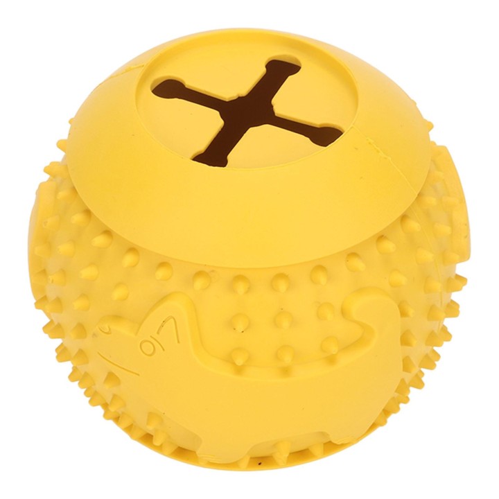 Hundeleckerli-Spielzeugball, IQ-Training, Zahnreinigung, Gummi, Hundeleckerli-Futterball für Hunde, Welpen, Haustiere