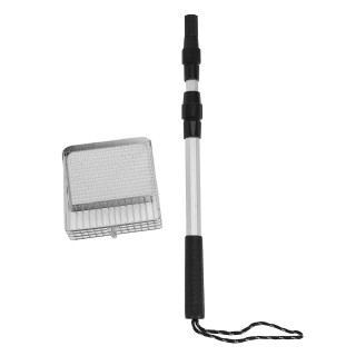 Hühnerkotschaufel, Antihaft-Edelstahl, dehnbar, langer Griff, Siebschaufel, Hühnerstall