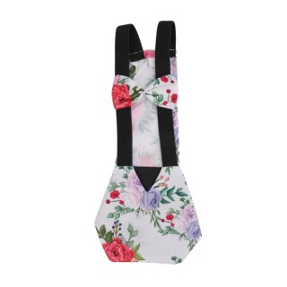 Windeln für Haustiere, Hühner, Gänse, Enten, atmungsaktiver Stoff, lockerer, enger Gürtel, Design, Windeln, Pfingstrose, M M