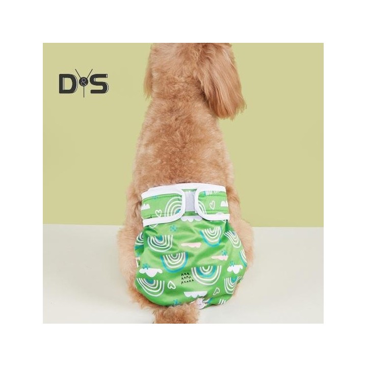 Menstruationshosen für Haustiere, Windeln für weibliche Hunde, Hygienehöschen, physiologische Shorts, Regenbogendrucke, atmun