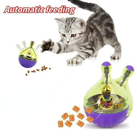 Katze Hund Automatische Lebensmittel Leaker Ball Interaktive Spaß Schüssel Haustier Spielzeug Tumbler Kätzchen Schütteln Leck